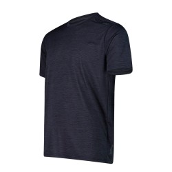 Campagnolo Camiseta Piqué Knit T-Shirt Negro Anthracite Hombre