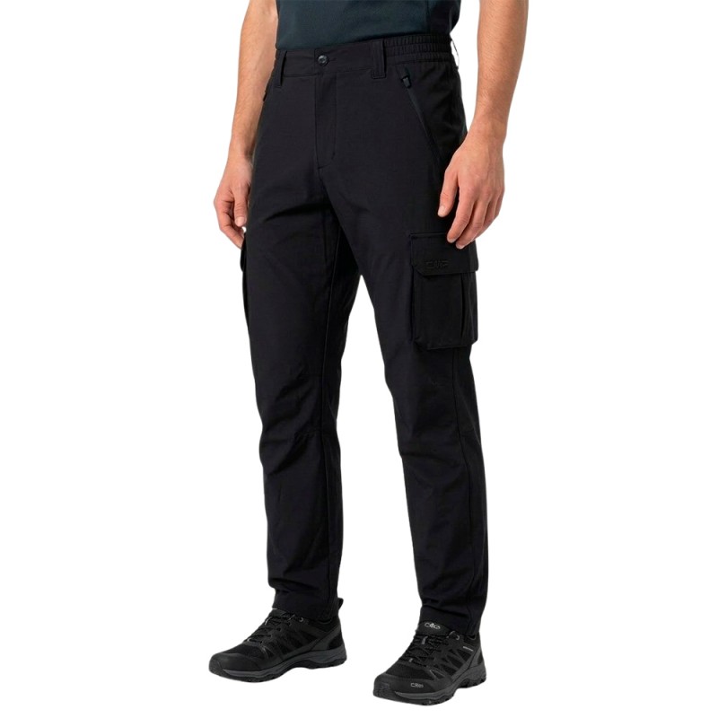 Campagnolo Pantalón Trekking Stretch Trousers Negro Anthracite Hombre