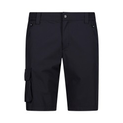 Campagnolo Pantalón Corto Trekking Stretch Bermuda Negro Anthracite Hombre