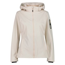 Campagnolo Softshell Ligero Jacket Zip Hood Beige Mujer