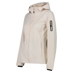 Campagnolo Softshell Ligero Jacket Zip Hood Beige Mujer