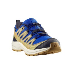 Salomon Zapatilla XA PRO v8 WP Waterproof J Bluing Acid Lime Niño