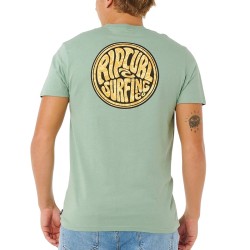 Rip Curl Camiseta Streamline Verde Aloe Hombre