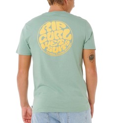 Rip Curl Camiseta Wettie Passage Icon Tee Verde Aloe Hombre