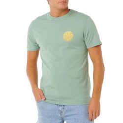 Rip Curl Camiseta Wettie Passage Icon Tee Verde Aloe Hombre