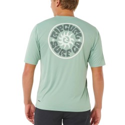Rip Curl Camiseta Pacific Rinse Circle Verde Aloe Hombre