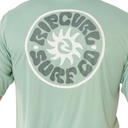 Rip Curl Camiseta Pacific Rinse Circle Verde Aloe Hombre
