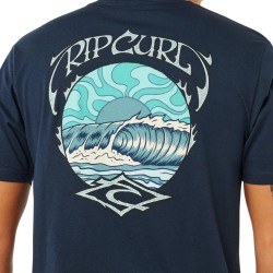 Rip Curl Camiseta Hazey Days Azul Oscuro Dark Navy Hombre