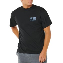 Rip Curl Camiseta Pacific Rinse Glass Off Tee Negro Black Hombre