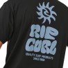 Rip Curl Camiseta Pacific Rinse Glass Off Tee Negro Black Hombre