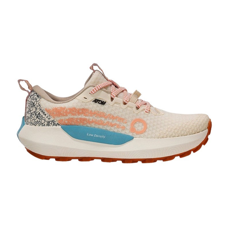 Atom Zapatilla Trail Running Terra V3 Beige Rosa Light Mujer