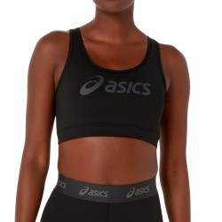 Asics Top Deportivo Essential Logo Padless Negro Performance Black Mujer