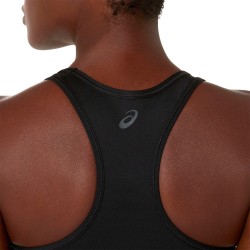 Asics Top Deportivo Essential Logo Padless Negro Performance Black Mujer