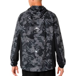 Asics Chaqueta Running Fujitrail Packable Negro Gris Performance Black Hombre