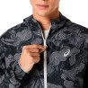 Asics Chaqueta Running Fujitrail Packable Negro Gris Performance Black Hombre