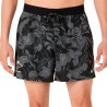 Asics Pantalón Corto Fujitrail All Over Print 5In Gris Negro Performance Black Carbon Hombre