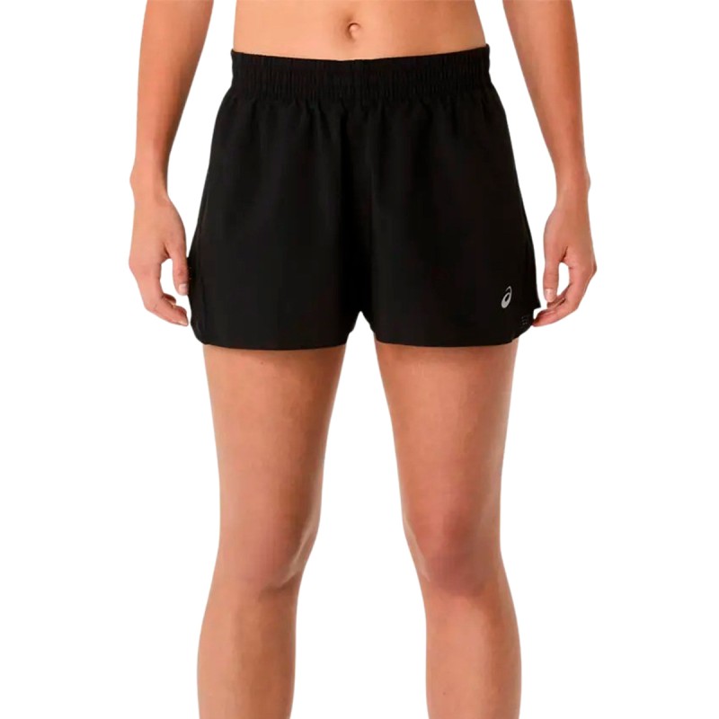Asics Short Running Core 4In Negro Performance Black Mujer