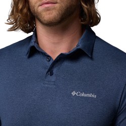 Columbia Polo Parsons Point Azul Jaspeado Collegiate Navy Hombre