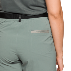 Trangoworld Pantalón Corto Vigur Gris Azulado Mujer