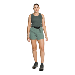 Trangoworld Pantalón Corto Vigur Gris Azulado Mujer
