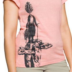 Trangoworld Camiseta Pinea Coral Mujer