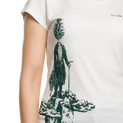 Trangoworld Camiseta Pinea Beige Mujer