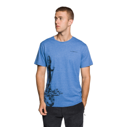Trangoworld Camiseta Nubes Azul Hombre