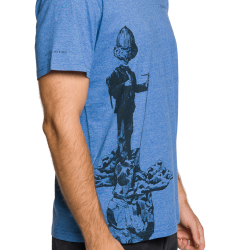 Trangoworld Camiseta Nubes Azul Hombre