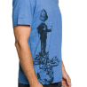 Trangoworld Camiseta Nubes Azul Hombre