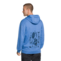 Trangoworld Sudadera Fauna Azul Hombre