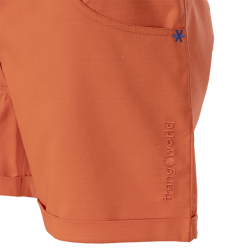 Trangoworld Pantalón Corto Gemona Naranja Mujer