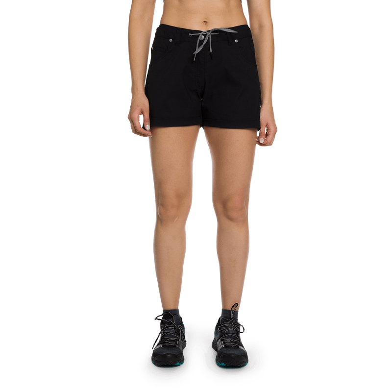 Trangoworld Pantalón Corto Gemona Negro Mujer