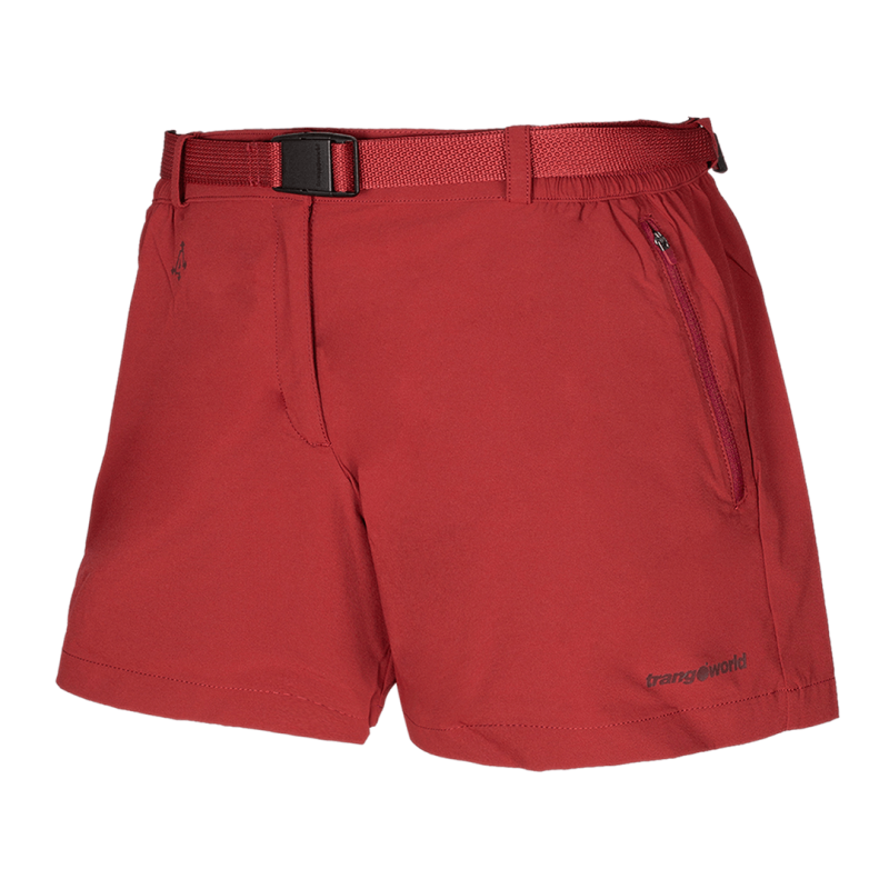 Trangoworld Pantalón Corto Kumo Burdeos Mujer