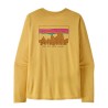 Patagonia Camiseta Men's Long-Sleeved Capilene® Cool Daily Shirt '73 Skyline Amarillo Limestone Yellow Hombre