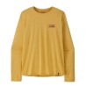 Patagonia Camiseta Men's Long-Sleeved Capilene® Cool Daily Shirt '73 Skyline Amarillo Limestone Yellow Hombre