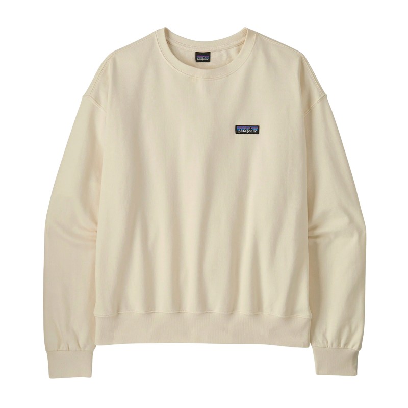 Patagonia Sudadera Daily Crew Blanco Roto Wool White Mujer