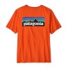 Patagonia Camiseta Men's P-6 Logo T-Shirt Coal Orange Hombre
