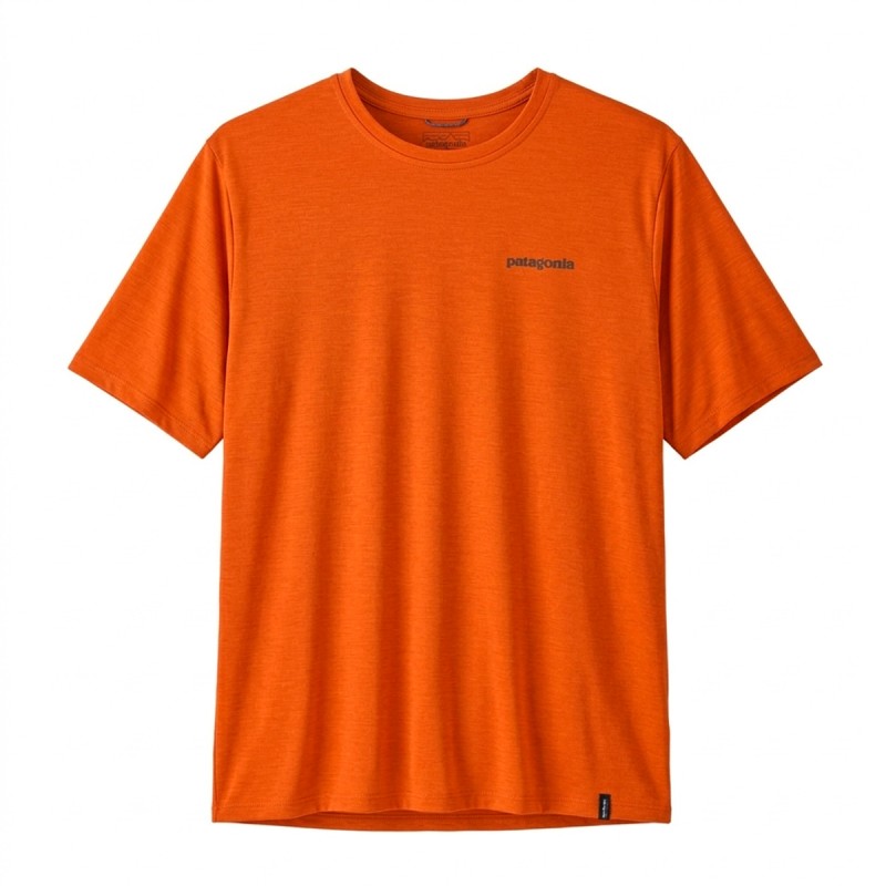 Patagonia Camiseta Men's P-6 Logo T-Shirt Coal Orange Hombre