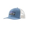 Patagonia Gorra P-6 Logo Trucker Azul Blanco Shore Blue