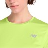 New Balance Camiseta Sport Essential Amarillo Fluor Afterglow Mujer