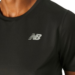 New Balance Camiseta Sport Essential Negro Black Mujer