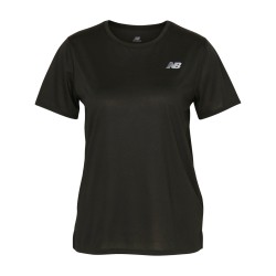 New Balance Camiseta Sport Essential Negro Black Mujer