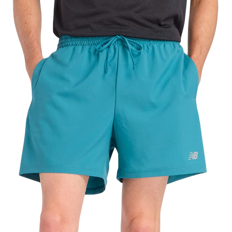 New Balance Short Running Sport Essentials Verde Azulado Hombre