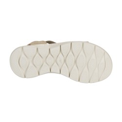 Skechers Sandalia GO WALK Flex Sandal Glimmer Up Gris Taupe Mujer