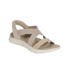 Skechers Sandalia GO WALK Flex Sandal Glimmer Up Gris Taupe Mujer