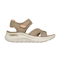 Skechers Sandalia Arch Fit 2.0 Sandal - Feelin' Bright Taupe Mujer