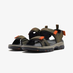 Skechers Sandalia Trekking Relaxed Fit Tresmen Ryer Verde Oliva Hombre
