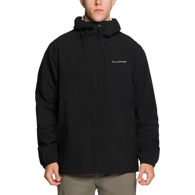 Trangoworld Chaqueta Impermeable Caicos Negro Caviar Hombre