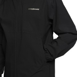 Trangoworld Chaqueta Impermeable Caicos Negro Caviar Hombre