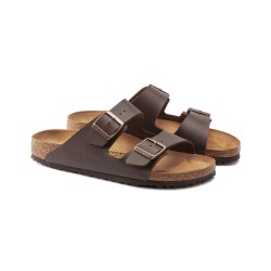 Birkenstock Sandalia Arizona BS Birko-Flor Marrón Oscuro Dark Brown Unisex